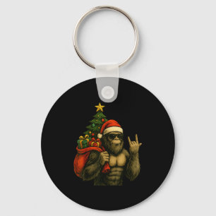 Llavero Bigfoot Santa árbol de Navidad Rock On divertida N