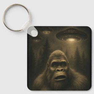 Llavero Bigfoot Sasquatch Alien UFO Funny