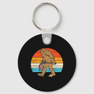 Llavero Bigfoot Sasquatch Bbq Retro Byrbecus Grilling Men
