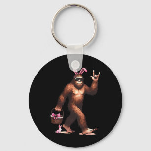 Llavero Bigfoot Sasquatch Bunny Huevos de Pascua Retro Hom