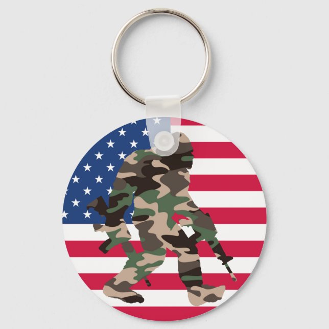 Llavero Bigfoot Sasquatch Camo (Anverso)