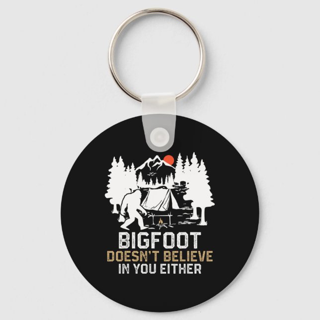 Llavero Bigfoot Tampoco Cree En Ti Divertido Bigfoo (Anverso)