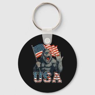 Llavero Bigfoot Usa Sasquatch 4 De Julio Bandera Estadouni