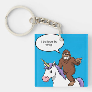 Llavero Bigfoot y Unicorn creen en ti