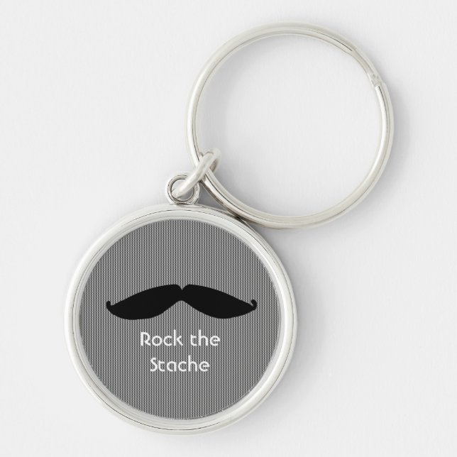 Llavero Bigote con dicho lindo (Frente)