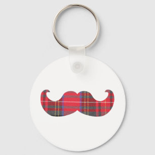 Llavero Bigote rojo del tartán