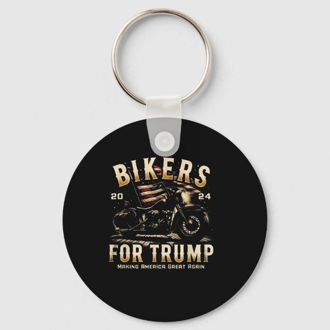 Llavero Biker Para Trump 2024 (Anverso)