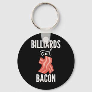 Llavero Billar Y Billar De La Piscina Bacon Lover
