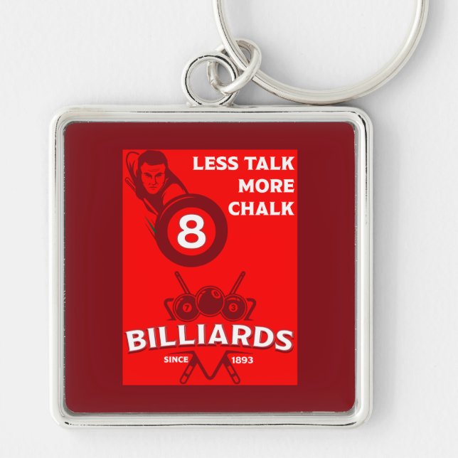 Llavero Billares de bolsillo vintage (Frente)