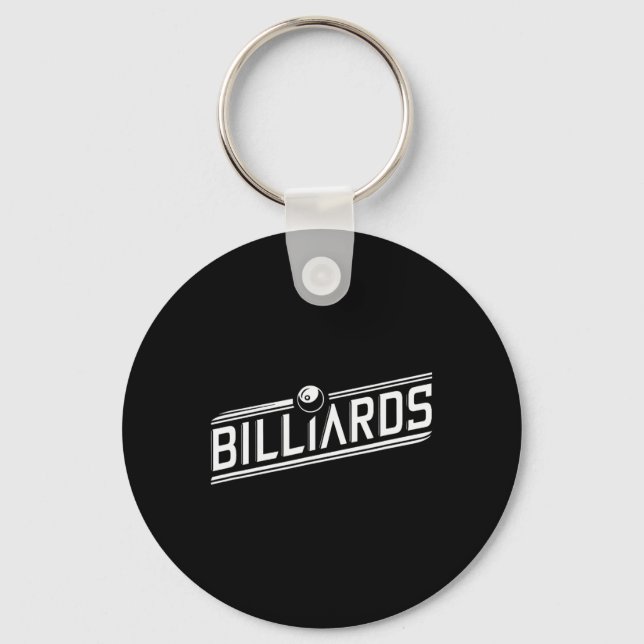 Llavero "billares" - Diseño elegante en ángulo (Anverso)