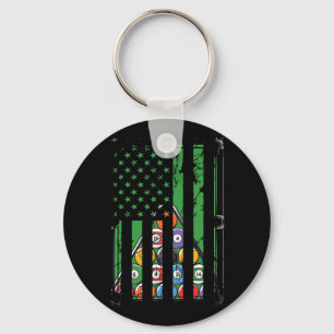 Llavero Billiard Rack Usa Bandera Estadounidense Billiards