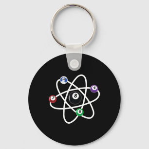 Llavero Billiards Átomo Science Shirt 8 ball Pool Avers Bi