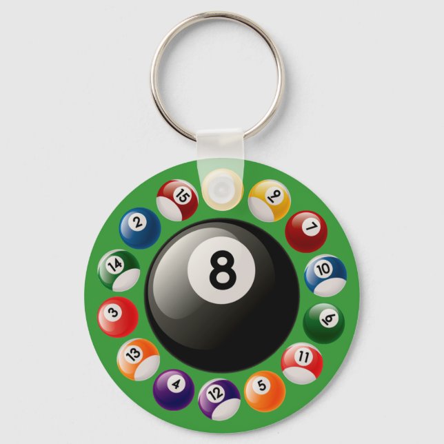 LLAVERO BILLIARDS BALLS (Anverso)