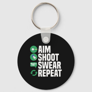 Llavero Billiards Pool Aim Shoot Swear Funny