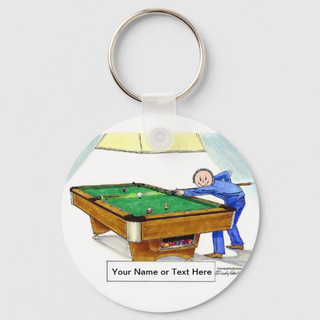 Llavero Billiards, Pool Player (Anverso)