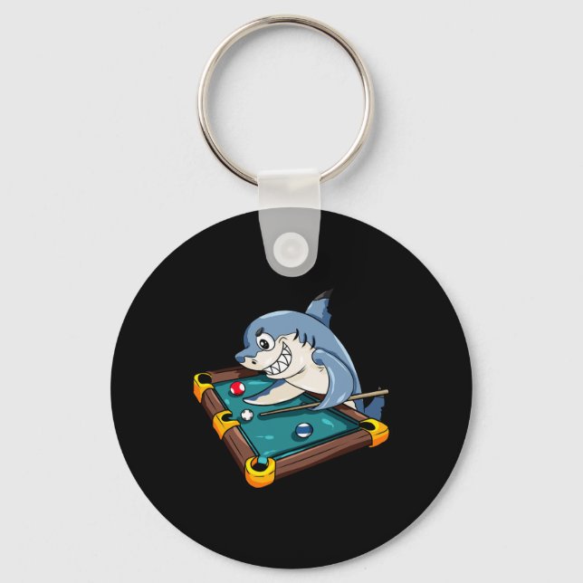 Llavero Billiards Shark Pool Snooker Player Gift (Anverso)
