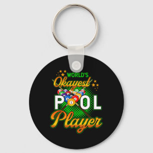 Llavero Billiards Worlds Okayest Pool Player 1