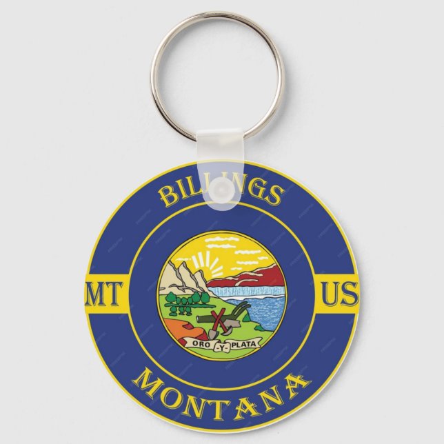 Llavero Billings Montana (Anverso)