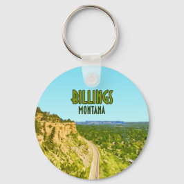 Llavero Billings Montana Rim Rocks Vintage