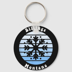 Llavero Billings Montana Snowflake Navidades Winter Souven