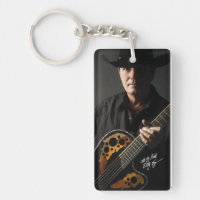 Billy Kay Cowboy Guitar Acrylic Keychain