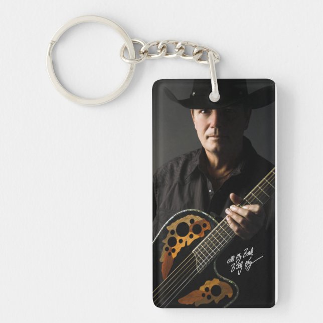Llavero Billy Kay Cowboy Guitar Acrylic Keychain (Frente)