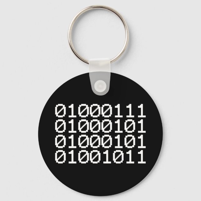 LLAVERO BINARY GEEK KEYCHAIN (Anverso)