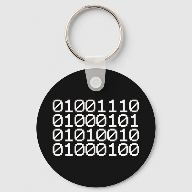 LLAVERO BINARY NERD KEYCHAIN (Anverso)