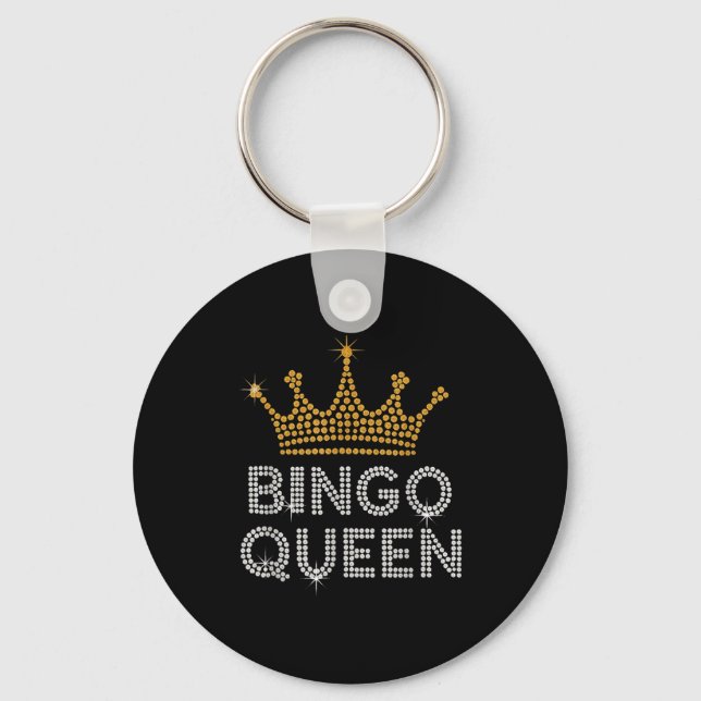 Llavero Bingo Queen Bingo Player Game Party Funny Women Gi (Anverso)