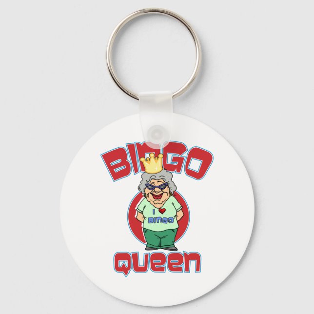 Llavero Bingo Queen - Personalizar Keychain (Anverso)