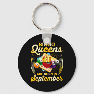 Llavero Bingo Queens Nace En Septiembre Vintage Christm