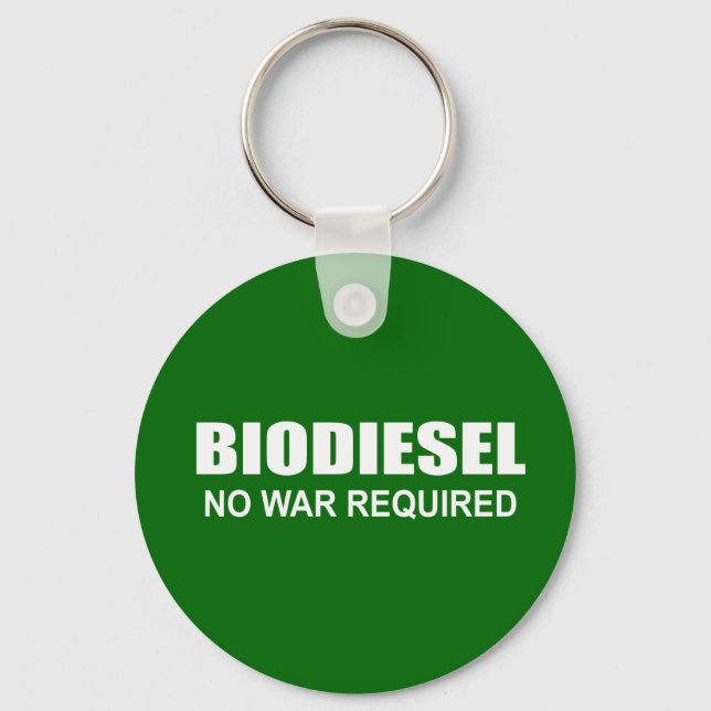 Llavero Biodiesel: No se requiere guerra (Anverso)