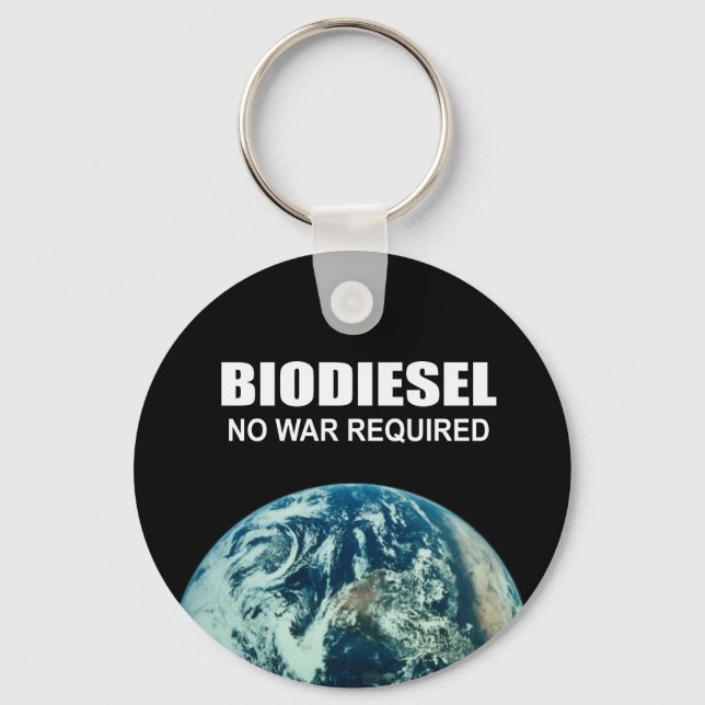 Llavero Biodiesel: No se requiere guerra (Anverso)