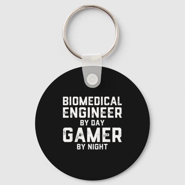 Llavero Biomedical Engineer By Day Gamer By Night Bio Med  (Anverso)