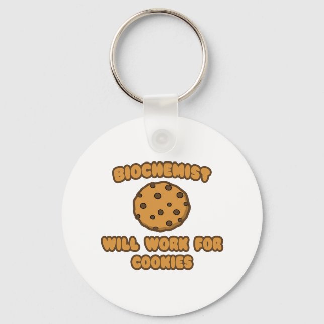 Llavero Bioquímico... Trabajará para cookies (Anverso)