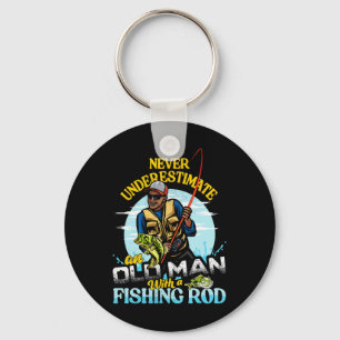 Llavero Bipoc B Pesca Cumpleaños Tee Nunca Subestimar O