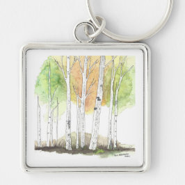 Llavero Birch Tree keychain