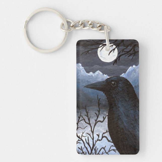 Llavero Bird 58 Crow Raven (Frente)