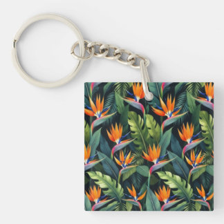 Llavero Bird of Paradise Flower Pattern