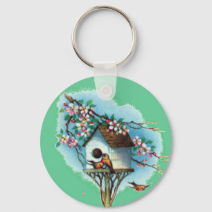 Llavero Birdhouse del vintage