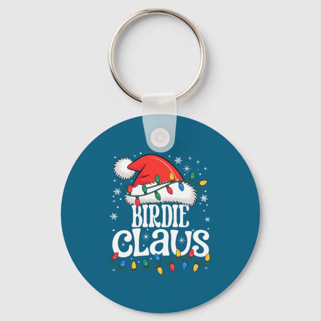Llavero Birdie Claus Funny Xmas Christmas Grandma Holiday  (Anverso)