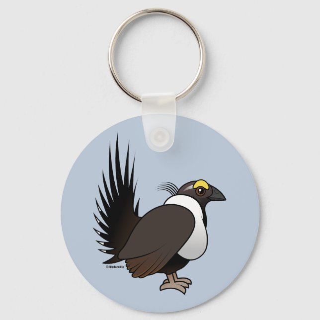 Llavero Birdorable Sage Grouse (Anverso)