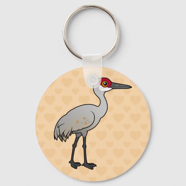 Llavero Birdorable Sandhill Crane (Anverso)