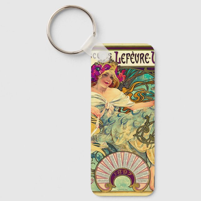 Llavero Biscuits Lefevre-Utile de Alphonse Mucha (1896) (Anverso)