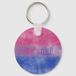 Llavero Bisexual pride flag key ring