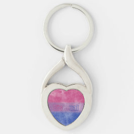 Llavero Bisexual pride flag key ring