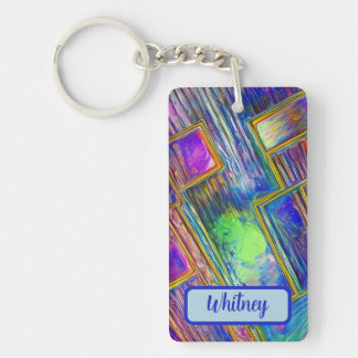 Llavero Bismuth y Silver Inspired Keychain (01)