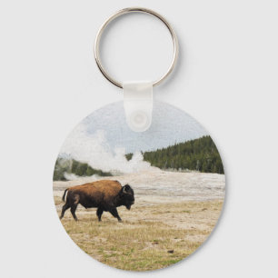 Llavero Bison y Old Faithful