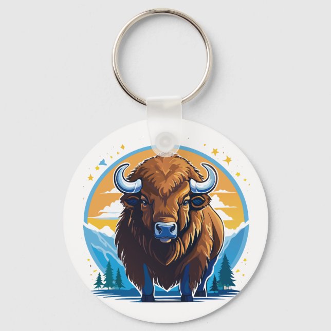 Llavero bisonte americano (Anverso)