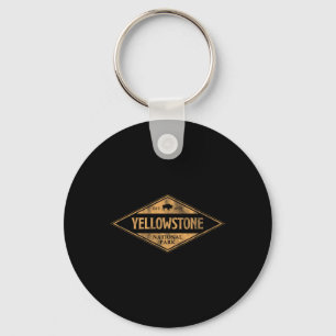 Llavero Bisonte Retro Parque Nacional Yellowstone 1872 Sen